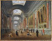 Юбер Робер - Большая галерея Лувра после 1801.jpg