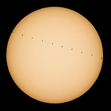 The ISS as seen from California transiting the Sun on December 17, 2016 ISS Solar Transit (NHQ201612170023).jpg