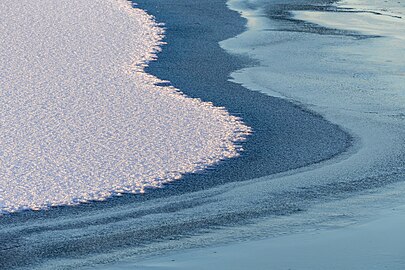 Ice on Brofjorden in Sandvik