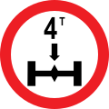 Indian Road Sign axle load limit.svg