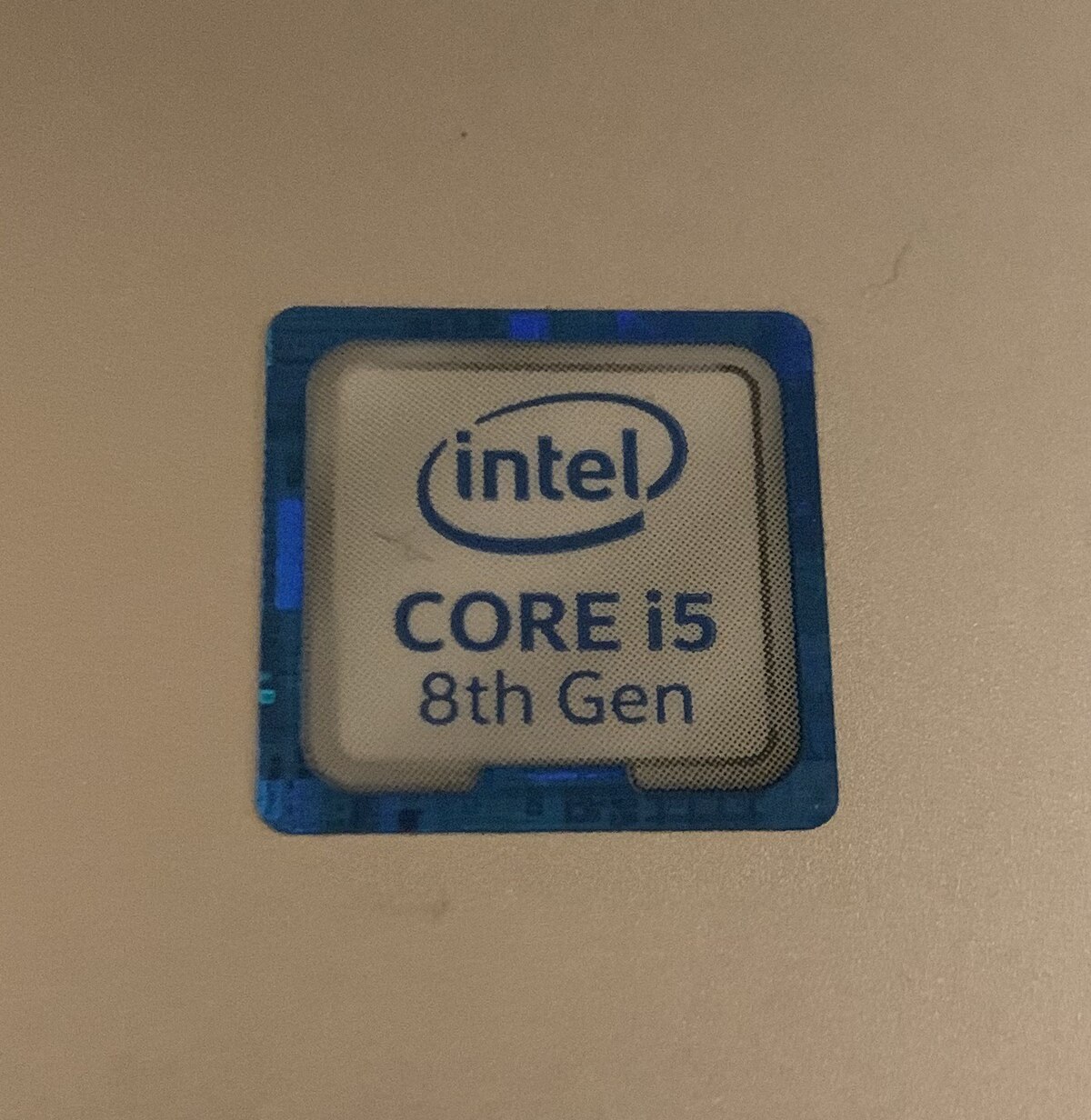 Profet rod tæerne File:Intel Core i5 8th Generation Sticker.jpg - Wikimedia Commons