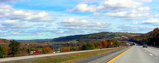 Eastbound on I-88 in Schoharie County