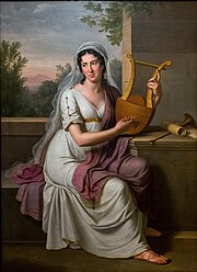 Isabella Colbran, um 1810–1815. Ausschnitt aus einem Gemälde von Heinrich Schmidt, Museo del Teatro alla Scala, Mailand (Quelle: Wikimedia)