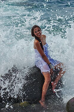 Isabelle on Rocky Beach - Albion, Black River, Mauritius