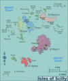 Map of the Isles of Scilly