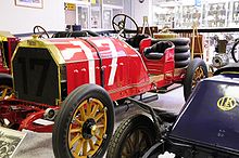1907 Itala Grand Prix Racer with a 14.75-liter (900 cubic inches) straight-four engine Itala Grand Prix Racer.jpg