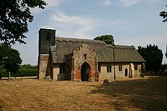 Gambar gereja di Ixworth Thorpe, Suffolk