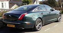 Rear view of a Jaguar XJR Super Sport Jaguar XJ Super Sport (2012) (32575742714).jpg