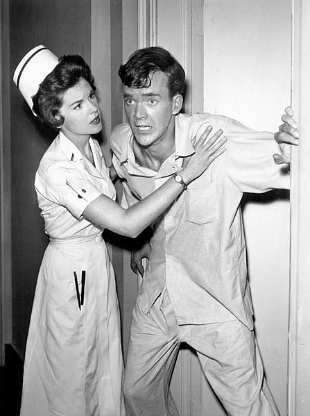 Sue Randall and Jim Hutton in "And When the Sky Was Opened", a 1960 episode of The Twilight Zone