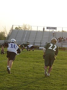Kennedy vs. Blake in 2007 John F. Kennedy High School vs. Blake Bengals in Men's Lacrosse 2007, Silver Spring, Maryland.jpg