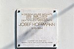 Josef Hoffmann - memorial plaque