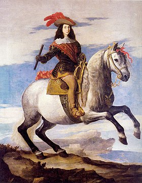 Portrait équestre de Juan José d'Autriche, 1648, palais royal de Madrid.