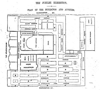 Plan for the jubilee exhibition Jubilee exhibition plan, 1900.jpg