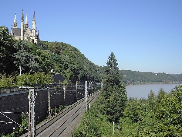 West Rhine railway, near Remagen