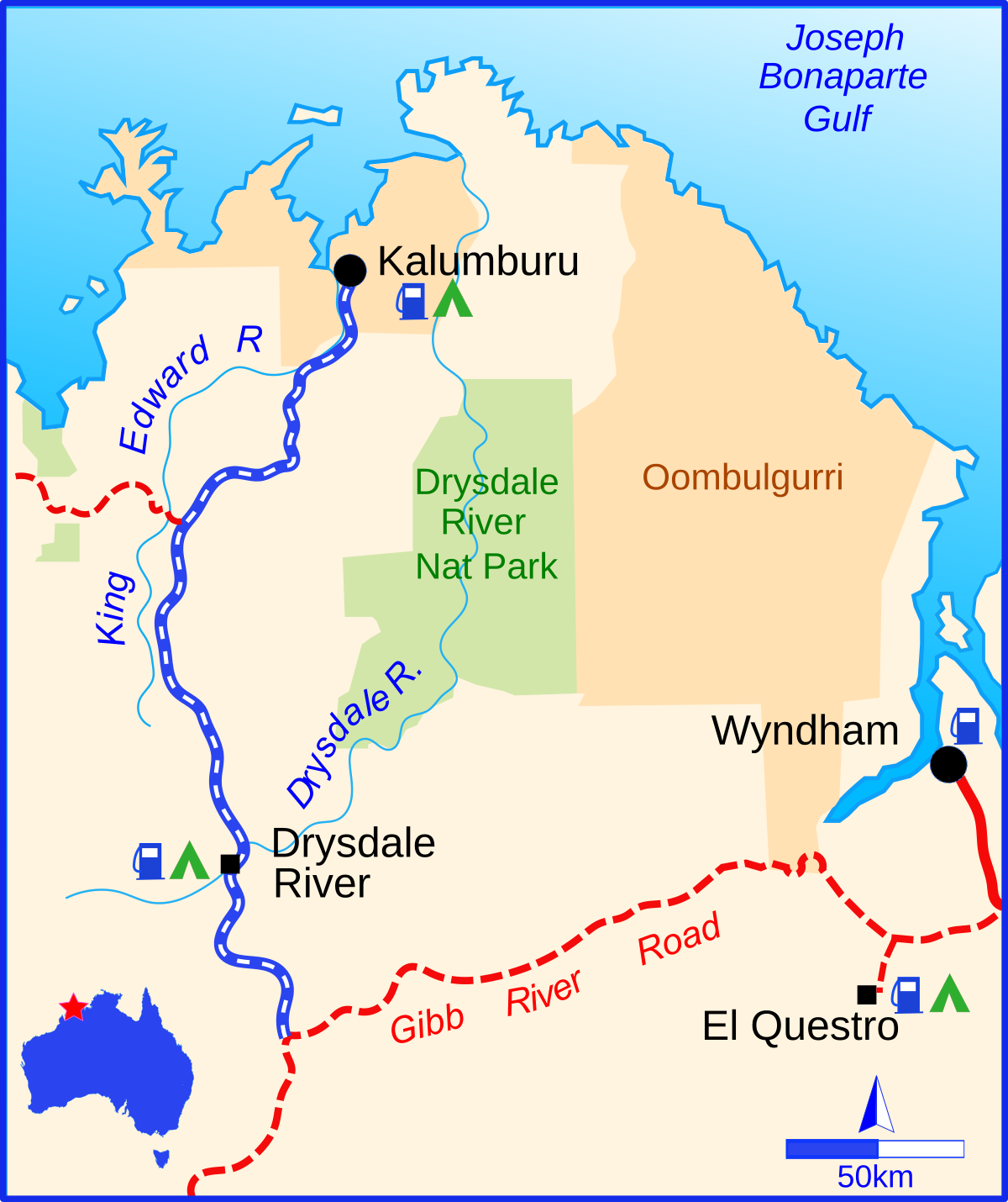 gibb river road map Kalumburu Road Wikipedia