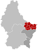 Lagekarte Kanton Iechternach