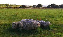 One of the recumbent stones Kingston Russell stone circle II.jpg