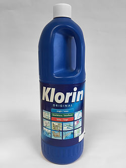 En flaska Klorin™.