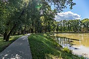 English: Kuncaŭščyna pond. Minsk, Belarus Беларуская: Стаў Кунцаўшчына. Мінск, Беларусь Русский: Пруд Кунцевщина. Минск, Беларусь