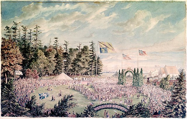 In 1869, Prince Arthur, Duke of Connaught and Strathearn visited Weston to attend the sod turning ceremony for the construction of the Toronto, Grey a