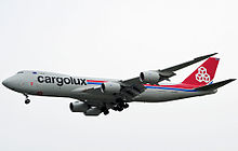 Boeing 747-8 Freighter de Cargolux à Singapour.