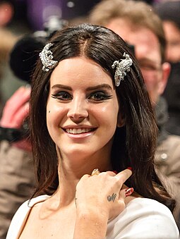 American singer Lana Del Rey was awarded Best International Newcomer and Female Rock/Pop Artist. Lana Del Rey at the Echo Awards 2013.jpg