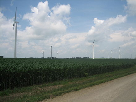 The Mendota Hills Wind Farm looking northwest near I-39 Lee County Il Mendota Hills4.jpg