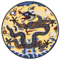 Left-facing dragon pattern on Wanli Emperor's imperial robe.svg