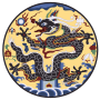 Left-facing dragon pattern on Wanli Emperor's imperial robe.svg