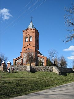 Linkmenys Village in Aukštaitija, Lithuania