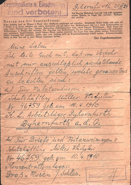 File:List Władysława Mullera do matki z obozu 2.JPG