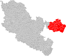 Lokalisering av fellesskap av kommuner i Pays de Bitche