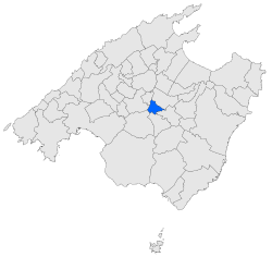 Mappa di Lloret de Vistalegre a Maiorca