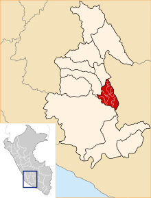Location of the province Sucre in Ayacucho.svg