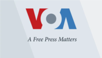 Logo “Voice of America — A Free Press Matters”