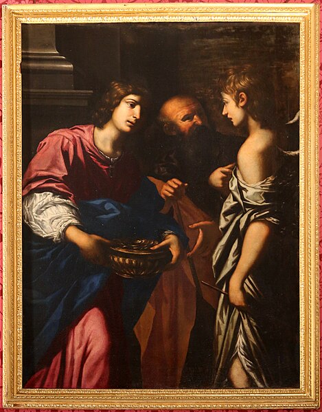 File:Lorenzo lippi, l'arcangelo raffaelel rifiuta i doni di tobia, 1644 ca. 01.jpg