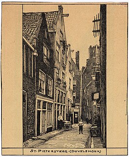 Sint Pieterssteeg in 1906