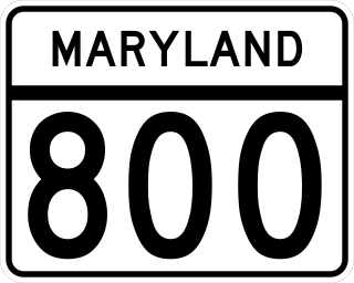 <span class="mw-page-title-main">Maryland Route 800</span> State highway in Maryland, United States