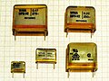 Metallized paper RFI suppression capacitors (MP3) with safety marks for “X2” safety standard