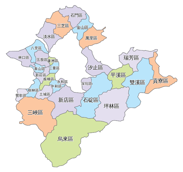 Map 新北市 行政區劃.svg