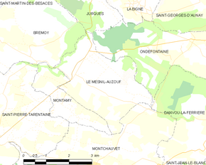 Poziția localității Le Mesnil-Auzouf