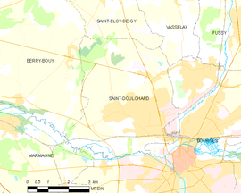 Mapa obce Saint-Doulchard