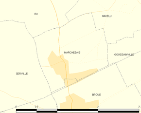 Poziția localității Marchezais