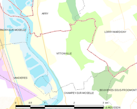Mapa obce Vittonville