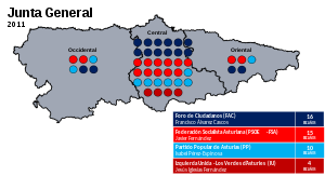 Eleccións á Xunta Xeral do Principado de Asturias de 2011