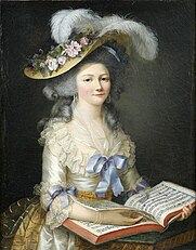 Presumed portrait of Francoise de Taulong, 1784