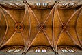 Mit Korkstücken beklebtes, vierteiliges Kreuzrippengewölbe in der Marienkirche, Reutlingen