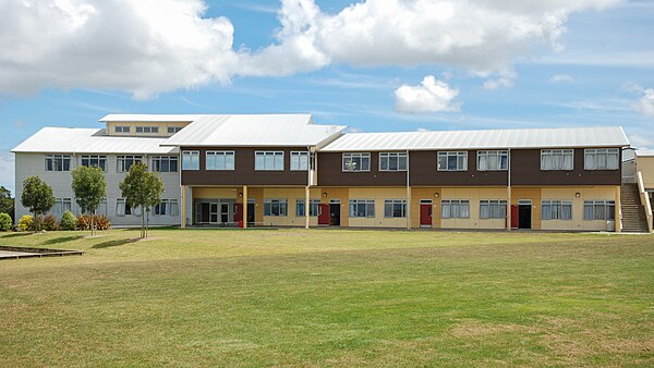 The maths building of Rangitoto College