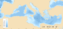 Mediterranean Sea Bathymetry map.svg