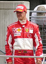 Michael Schumacher after 2005 United States GP (20413937) (cropped).jpg